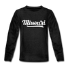 Missouri Youth Long Sleeve Shirt - Hand Lettered Youth Long Sleeve Missouri Tee