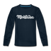 Montana Youth Long Sleeve Shirt - Hand Lettered Youth Long Sleeve Montana Tee - deep navy