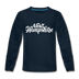 New Hampshire Youth Long Sleeve Shirt - Hand Lettered Youth Long Sleeve New Hampshire Tee - deep navy