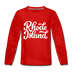 Rhode Island Youth Long Sleeve Shirt - Hand Lettered Youth Long Sleeve Rhode Island Tee - red