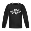 New Mexico Youth Long Sleeve Shirt - Hand Lettered Youth Long Sleeve New Mexico Tee