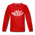 New Mexico Youth Long Sleeve Shirt - Hand Lettered Youth Long Sleeve New Mexico Tee - red