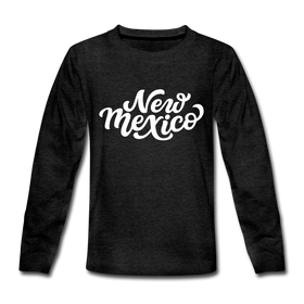 New Mexico Youth Long Sleeve Shirt - Hand Lettered Youth Long Sleeve New Mexico Tee
