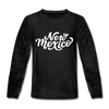 New Mexico Youth Long Sleeve Shirt - Hand Lettered Youth Long Sleeve New Mexico Tee