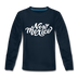 New Mexico Youth Long Sleeve Shirt - Hand Lettered Youth Long Sleeve New Mexico Tee - deep navy
