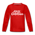 North Carolina Youth Long Sleeve Shirt - Hand Lettered Youth Long Sleeve North Carolina Tee - red