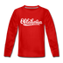 Oklahoma Youth Long Sleeve Shirt - Hand Lettered Youth Long Sleeve Oklahoma Tee - red