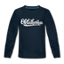 Oklahoma Youth Long Sleeve Shirt - Hand Lettered Youth Long Sleeve Oklahoma Tee - deep navy