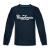 Pennsylvania Youth Long Sleeve Shirt - Hand Lettered Youth Long Sleeve Pennsylvania Tee - deep navy