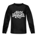 North Dakota Youth Long Sleeve Shirt - Hand Lettered Youth Long Sleeve North Dakota Tee - charcoal gray