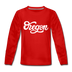 Oregon Youth Long Sleeve Shirt - Hand Lettered Youth Long Sleeve Oregon Tee - red
