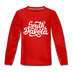 South Dakota Youth Long Sleeve Shirt - Hand Lettered Youth Long Sleeve South Dakota Tee - red