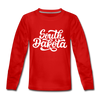 South Dakota Youth Long Sleeve Shirt - Hand Lettered Youth Long Sleeve South Dakota Tee