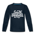 South Dakota Youth Long Sleeve Shirt - Hand Lettered Youth Long Sleeve South Dakota Tee - deep navy