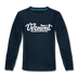 Vermont Youth Long Sleeve Shirt - Hand Lettered Youth Long Sleeve Vermont Tee - deep navy