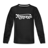 Tennessee Youth Long Sleeve Shirt - Hand Lettered Youth Long Sleeve Tennessee Tee - black