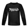 Tennessee Youth Long Sleeve Shirt - Hand Lettered Youth Long Sleeve Tennessee Tee - charcoal gray