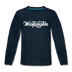 Washington Youth Long Sleeve Shirt - Hand Lettered Youth Long Sleeve Washington Tee - deep navy