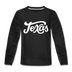 Texas Youth Long Sleeve Shirt - Hand Lettered Youth Long Sleeve Texas Tee - black