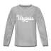 Virginia Youth Long Sleeve Shirt - Hand Lettered Youth Long Sleeve Virginia Tee - heather gray