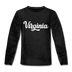 Virginia Youth Long Sleeve Shirt - Hand Lettered Youth Long Sleeve Virginia Tee - charcoal gray