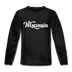 Wisconsin Youth Long Sleeve Shirt - Hand Lettered Youth Long Sleeve Wisconsin Tee - charcoal gray