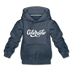 Colorado Youth Hoodie - Hand Lettered Youth Colorado Hooded Sweatshirt - heather denim