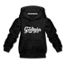 Georgia Youth Hoodie - Hand Lettered Youth Georgia Hooded Sweatshirt - charcoal gray
