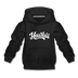 Hawaii Youth Hoodie - Hand Lettered Youth Hawaii Hooded Sweatshirt - black
