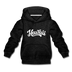 Hawaii Youth Hoodie - Hand Lettered Youth Hawaii Hooded Sweatshirt - charcoal gray