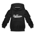 Indiana Youth Hoodie - Hand Lettered Youth Indiana Hooded Sweatshirt - black