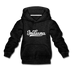 Indiana Youth Hoodie - Hand Lettered Youth Indiana Hooded Sweatshirt - charcoal gray