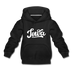 Iowa Youth Hoodie - Hand Lettered Youth Iowa Hooded Sweatshirt - black