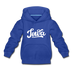 Iowa Youth Hoodie - Hand Lettered Youth Iowa Hooded Sweatshirt - royal blue