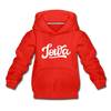 Iowa Youth Hoodie - Hand Lettered Youth Iowa Hooded Sweatshirt - red