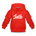 Iowa Youth Hoodie - Hand Lettered Youth Iowa Hooded Sweatshirt - red