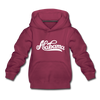 Alabama Youth Hoodie - Hand Lettered Youth Alabama Hooded Sweatshirt - burgundy