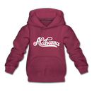 Alabama Youth Hoodie - Hand Lettered Youth Alabama Hooded Sweatshirt - burgundy