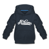 Alabama Youth Hoodie - Hand Lettered Youth Alabama Hooded Sweatshirt - navy