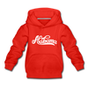 Alabama Youth Hoodie - Hand Lettered Youth Alabama Hooded Sweatshirt - red