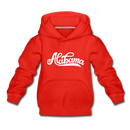 Alabama Youth Hoodie - Hand Lettered Youth Alabama Hooded Sweatshirt - red