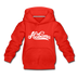 Alabama Youth Hoodie - Hand Lettered Youth Alabama Hooded Sweatshirt - red