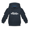Arizona Youth Hoodie - Hand Lettered Youth Arizona Hooded Sweatshirt - navy