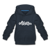 Arizona Youth Hoodie - Hand Lettered Youth Arizona Hooded Sweatshirt - navy