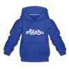 Arizona Youth Hoodie - Hand Lettered Youth Arizona Hooded Sweatshirt - royal blue