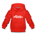 Arizona Youth Hoodie - Hand Lettered Youth Arizona Hooded Sweatshirt - red