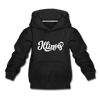 Illinois Youth Hoodie - Hand Lettered Youth Illinois Hooded Sweatshirt - black