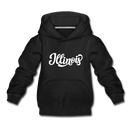 Illinois Youth Hoodie - Hand Lettered Youth Illinois Hooded Sweatshirt - black