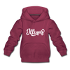 Illinois Youth Hoodie - Hand Lettered Youth Illinois Hooded Sweatshirt - burgundy