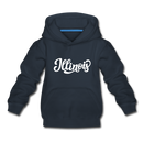 Illinois Youth Hoodie - Hand Lettered Youth Illinois Hooded Sweatshirt - navy